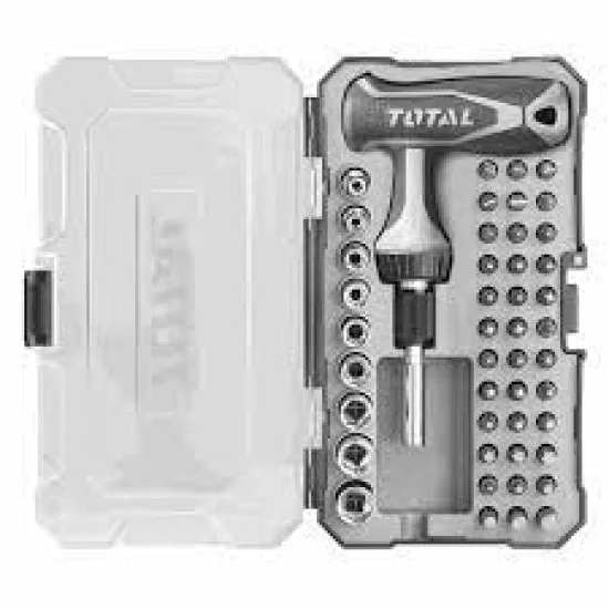 Total TACSD30476 47Pcs T-Handle Wrench Screwdriver Set