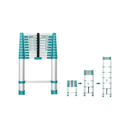 Total THLAD08101 10-Steps Telescopic Ladder