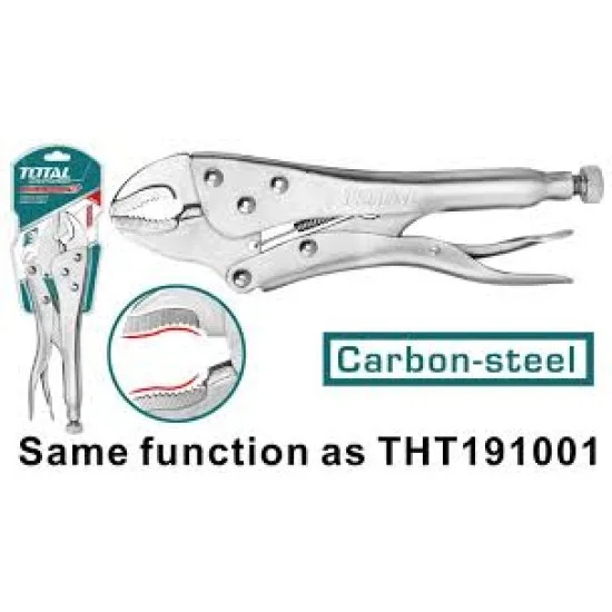 Total THT-191001 Curved Jaw Locking Plier 10''