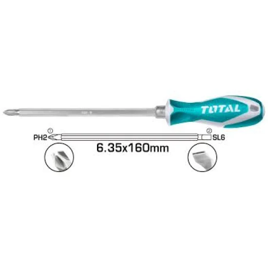 Total THT-250206 2 IN 1 Screwdriver Set