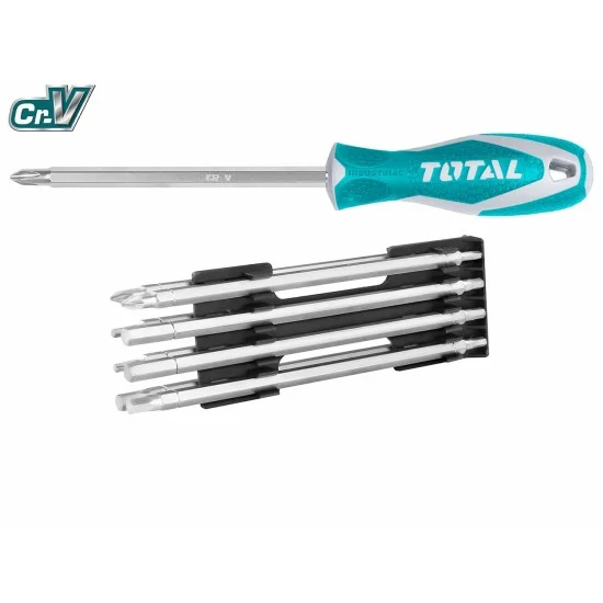 Total THT250236 18 IN 1 Screwdriver Set 6.35X160MM