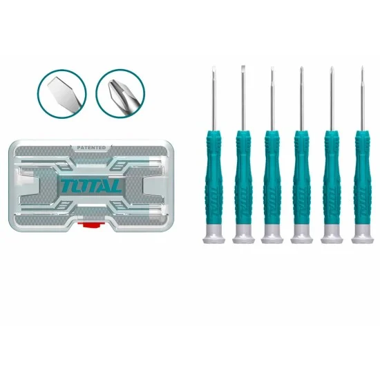 Total THT250PS0601 6Pcs Precision Screwdriver Set
