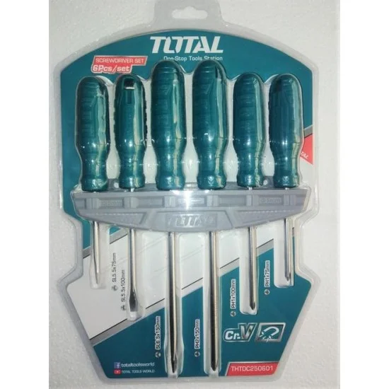 Total THTDC-250601 6 Pcs Screwdriver Set