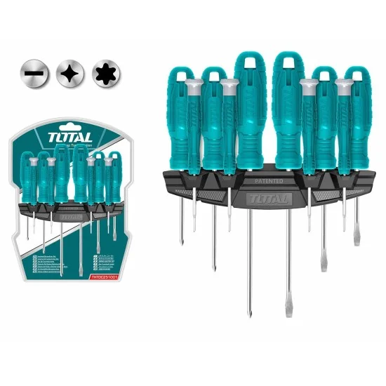 Total THTDC251001 10Pcs Precision Screwdriver Set