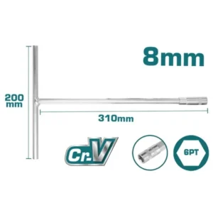 Total THTSW0806 T-Handle Socket Wrench 8mm