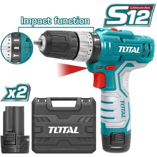 Total TIDLI1232 Li-ion Cordless Impact Drill