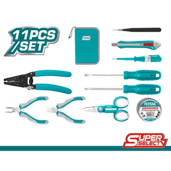Total TKETS011 11Pcs Electricians Tools Set