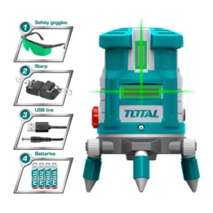Total TLL305205 Self-Leveling Line Laser Green Beam