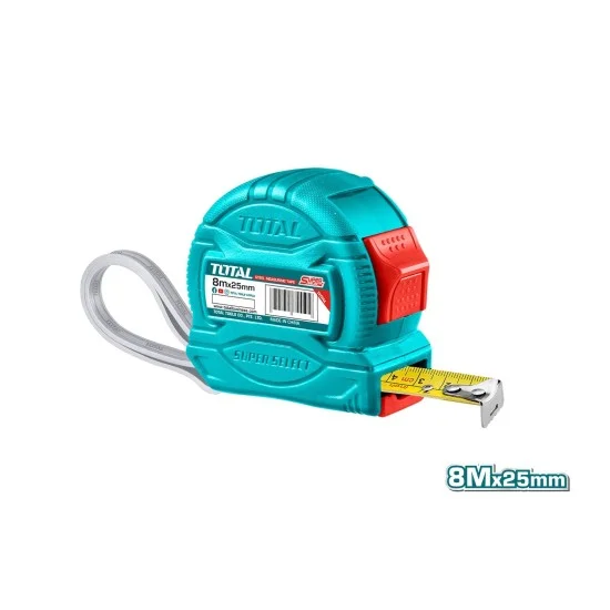 Total TMT34825 Steel Measuring Tape 8mx25mm