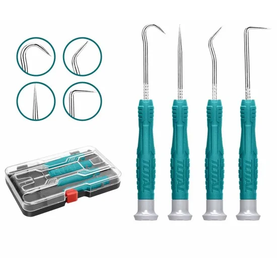 Total TPHSK0401 4Pcs Pick and Hook Set