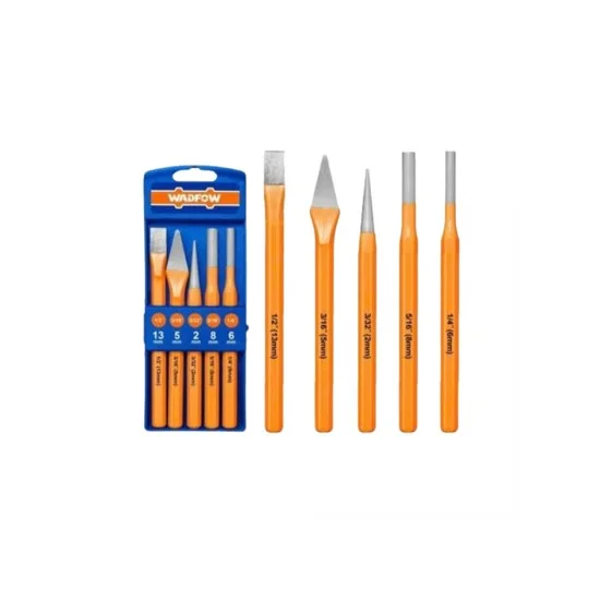Wadfow WCC8395 5Pcs Cold Chisel Punch Set