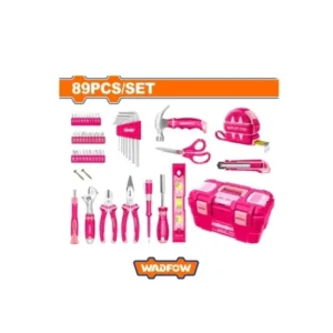 Wadfow WHS3B89 89 Pcs Pink Hand Tools Set