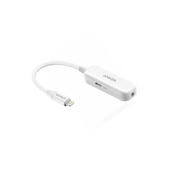Anker 2-in-1 Audio Lightning Charging Adapter 3.5mm Headphone