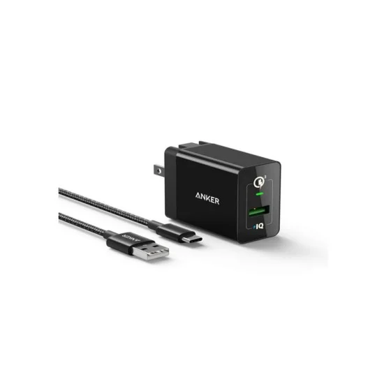 Anker Power Port+ 1 Quick Charge 3.0 With USB-C Cable 3ft