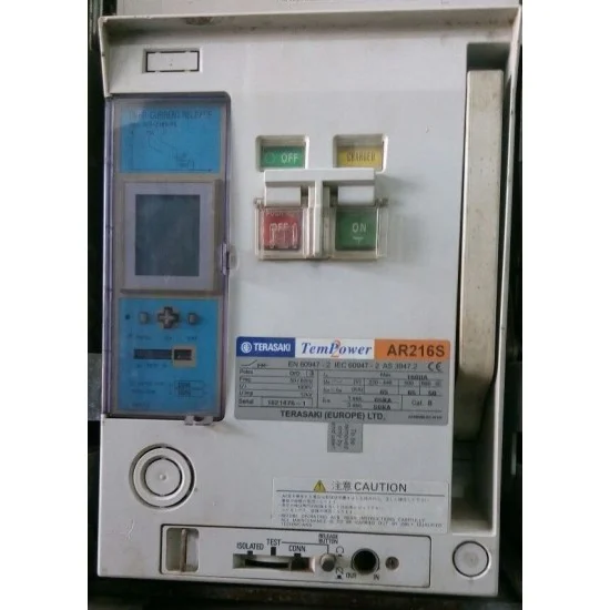Terasaki AR216S 4P 1600A Digital Air Circuit Breaker Fixed Mounting Type