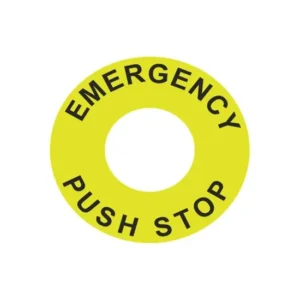 Autonics SA-NS Emergency Switch Nameplate