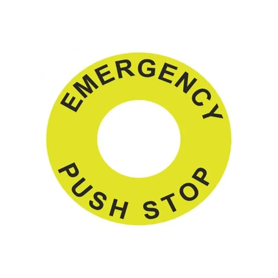 Autonics SA-NS Emergency Switch Nameplate