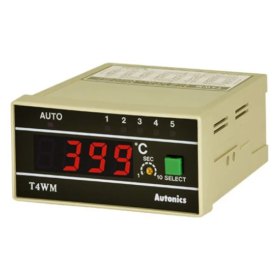 Autonics T4WM Model B Digital Temperature Indicator 5 Input