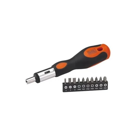 Black & Decker BDHT68127 Screw Driver Ratcheting 10 Bits
