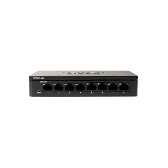 Cisco SF90D-08-AS 8 10/ 100 Ports Unmanaged Desktop Switch