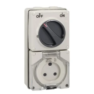 Clipsal S56C315RP, GY Combination Switched Socket