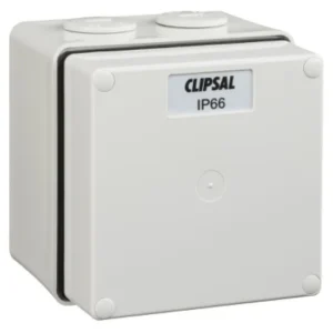 Clipsal S56JB1, GY Junction Box (91x101x101)