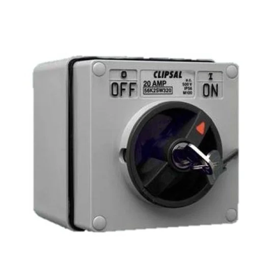 Clipsal S56SW320, GY 3 Pole Surface Switch