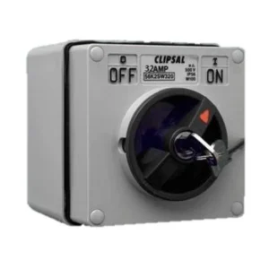 Clipsal S56SW332, GY 3 Pole Surface Switch