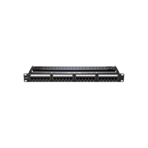 Black Copper Cat 6 Patch Panel 24 Port