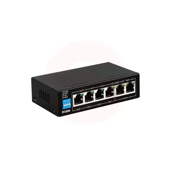 D-link DES-F1006P-E 6-Port Unmanaged PoE Switch
