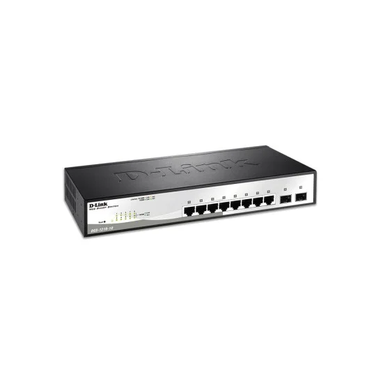 D-Link DGS-1210-10 8 Port Giga ports + 2 SFP ports Web Smart Switch
