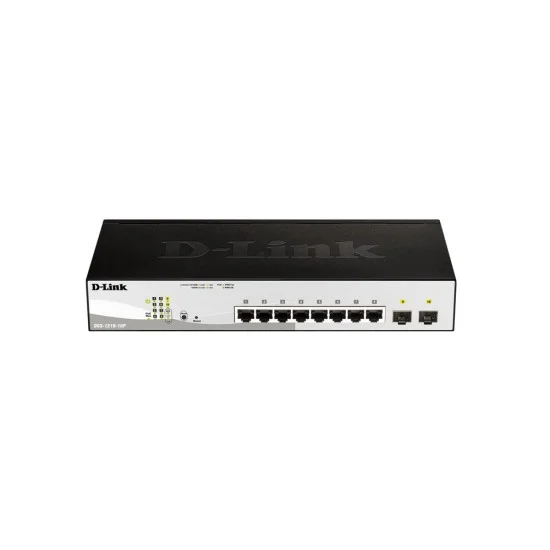 D-Link DGS-1210-10P 8-Ports Gigabit PoE + 2 Combo Gigabit/SFP Ports