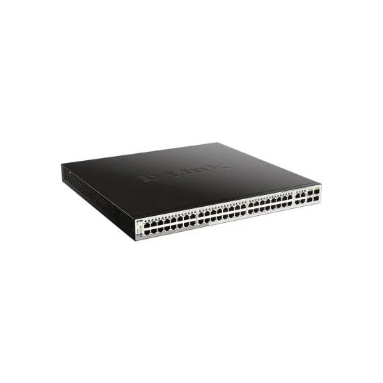 D-Link DGS-1210-52MP-P 48-Port giga PoE + 4 Gigabit SFP Web Smart 370w