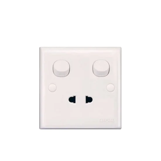 E-Series E15U 10A 2 Pin Universal Switched Socket