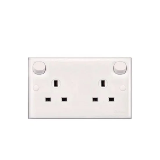 E-Series E25 13 Amp Duplex Switch Socket