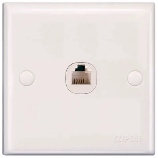 E-Series E31RJ64SM 1 Gang Telephone Outlet