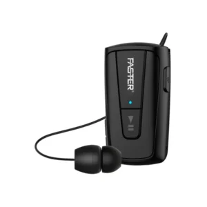 Faster R12 Pro Retractable Bluetooth Headset Clip on Earbuds