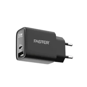 FASTER V-33W Dual Port USB 22.5W Quick Charge 3.0 Fast Wall Charger