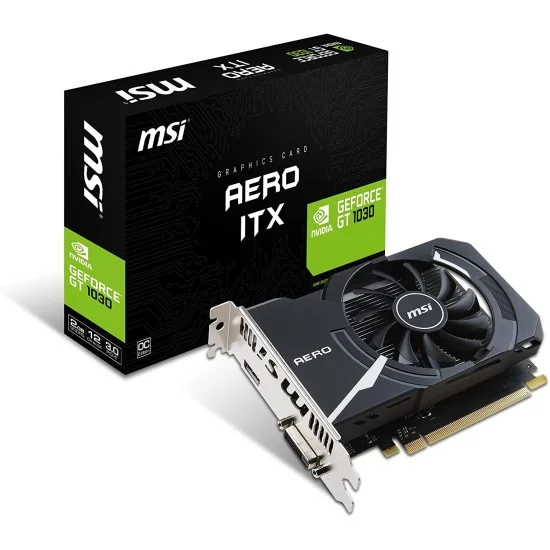 MSI GEFORCE GT 1030 AERO ITX 2G OC Gaming Graphic Card