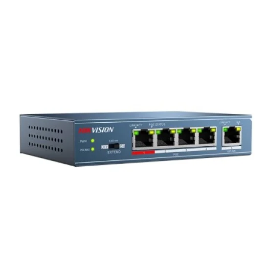 Hikvision DS-3E0105P-E-M 4-Port Fast Ethernet Unmanaged POE