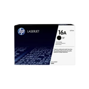 HP 16A Black Original LaserJet Toner Cartridge Q7516A