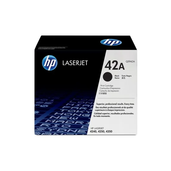HP 42A Black Original LaserJet Toner Cartridge Q5942A