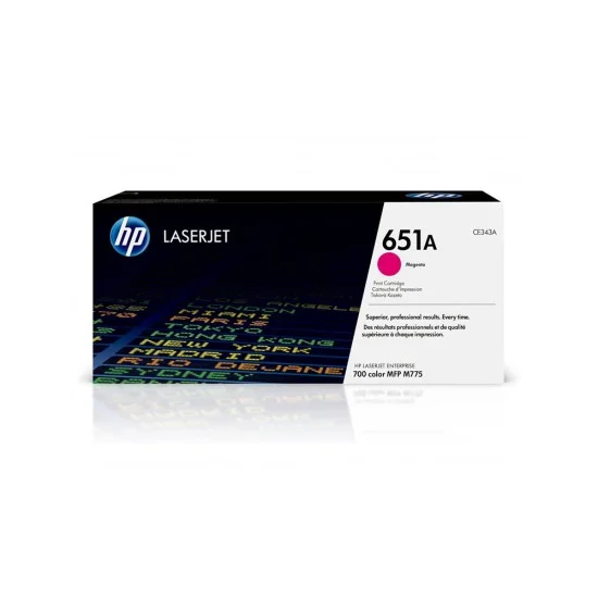 HP 651A Magenta Original LaserJet Toner Cartridge CE343A