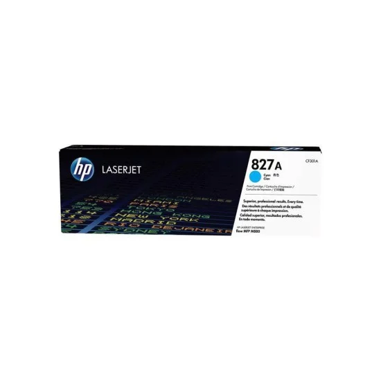 HP 827A Cyan Original LaserJet Toner Cartridge CF301A