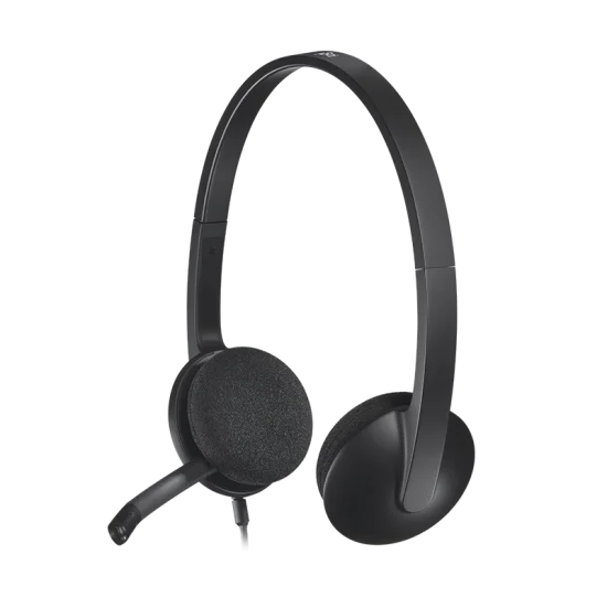 Logitech H-340 USB Black Headset