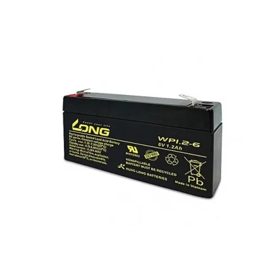 Long 6V 1.2Ah Dry Maintenance Battery (WP1.2-6)