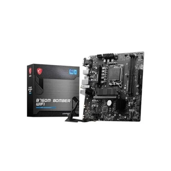 MSI B760M Bomber Wifi DDR5 Intel 12/13/14th Gen micro ATX Motherboard