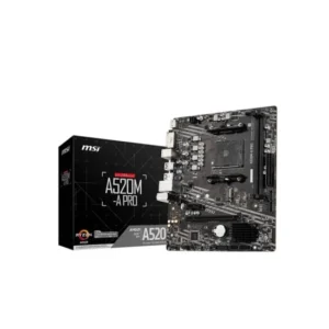 MSI PRO A520M-A AM4 AMD A520 SATA 6Gb/s USB 3.0 Micro ATX AMD Motherboard