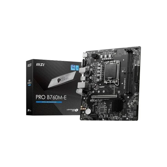 MSI Pro B760M-E DDR5 Intel 12/13/14th Gen micro ATX Motherboard