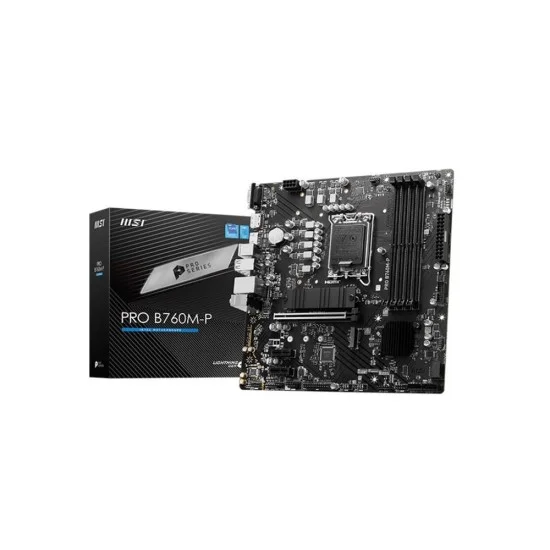 MSI Pro B760M-P DDR5 Intel 12/13/14th Gen micro ATX Motherboard